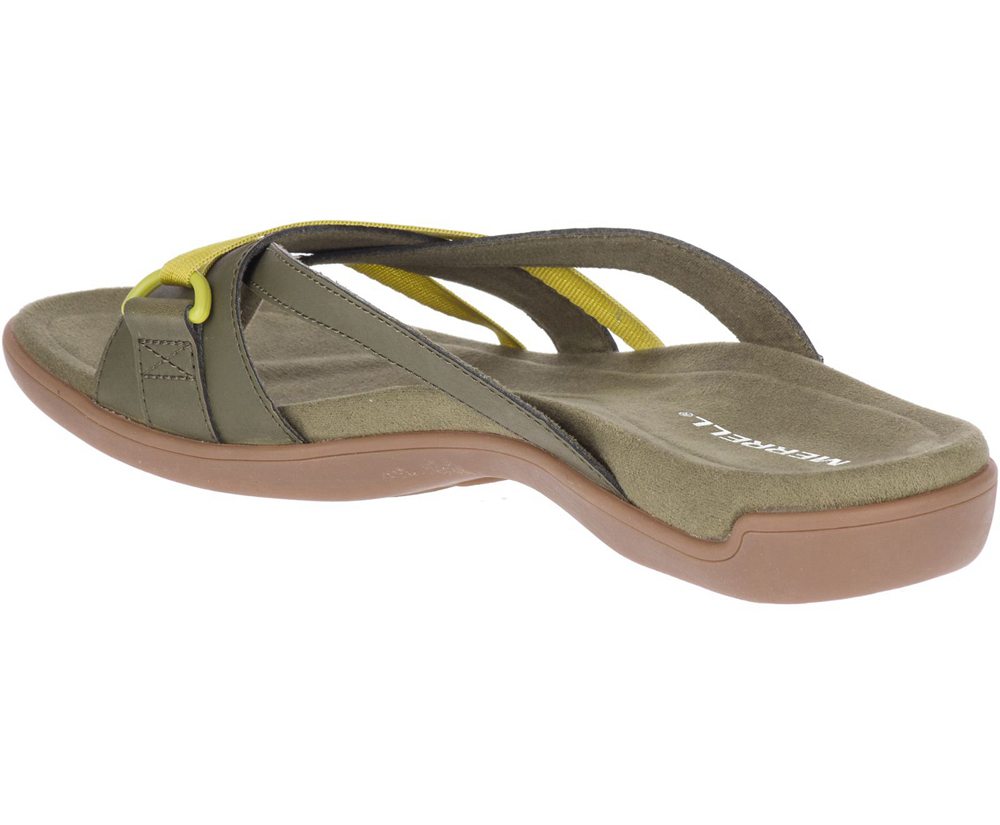 Sandálias Senhora - Merrell District Kindra Thong - Verde Oliva - GPU261508